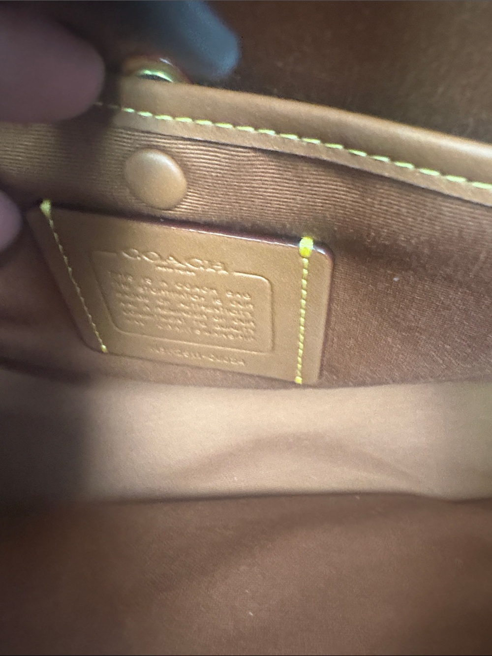 Coach Pebbled Leather Satchel in Wine with Gold Hardware - Picture 3 of 4